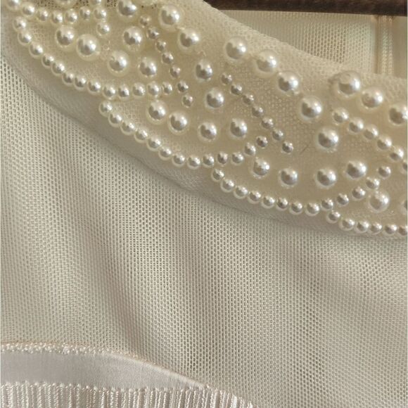 STUDIO I Ivory Pearl Sheath Dress - Picture 5 of 10